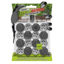 Slipstick GorillaOutdoor Berber Furniture Feet Pads with Clear Sleeve Sock 16 Pack Outdoor Furniture Sliders for Round  Squar