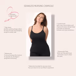 Under Control Nursing Cami Tank Tops for Breastfeeding Women Nursing Tops Maternity Shirts  Camisoles with Built in Bra 3Pack as1  Alpha  l  Regular