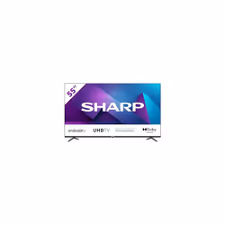 Sharp 4T-C55FN6KL2AB 55-Inch 4K Android Smart TV, Frameless UHD HDR with Google Assistant
