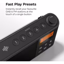 OPENED BOX NEVER USED DAB Radio Portable, DAB Plus/DAB Radio, FM Radio, Small Radio, Portable