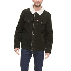 Levi's Men's Corduroy Sherpa Trucker Jacket  Olive  Small