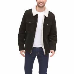 Levi's Men's Corduroy Sherpa Trucker Jacket  Olive  Small