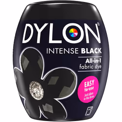 DYLON Washing Machine Fabric Dye Pod for Clothes 350g Intense Black