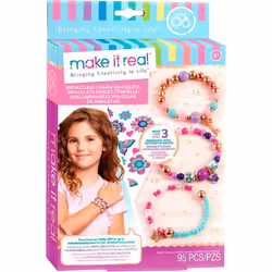 Make it Real MIR1202, Children's jewellery bracelet making kit, 8 yr(s), Plastic, Multicolour