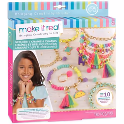 Make it Real Neo Brite, Children's jewellery bracelet making kit, 8 yr(s), Multicolour