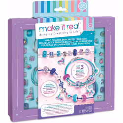 Make it Real Halo Charms Bracelets True Blue, Children's jewellery bracelet making kit, 8 yr(s), Multicolour, 27 pc(s)