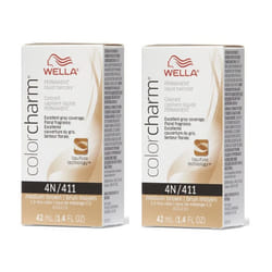 Wella Color Charm Permanent Liquid Haircolor - 4N â pack of 2