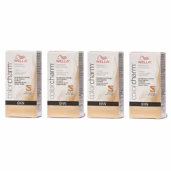 Wella Color Charm Permanent Liquid Haircolor - 6NN â pack of 4