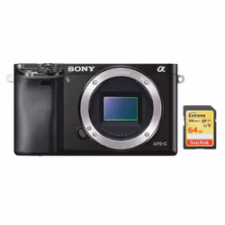 SONY A6000 Body Black + SanDisk Extreme 64G SD card