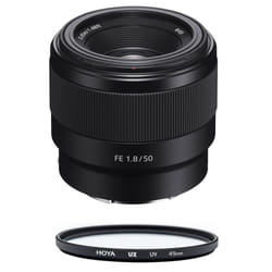 SONY SEL 50MM F1.8 F Black + HOYA UX UV 49mm Filter