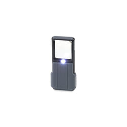 PO55 MiniBrite 5x Pocket Magnifier with BuiltIn LED Light and Sliding Case Black