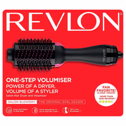 REVLON 2-in-1 Pro Collection Salon One Step Hair Dryer and Volumiser, Black