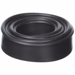 CRL Black Half-Round""T"" Type Shower Door Bottom Seal and Sweep - 36 in long