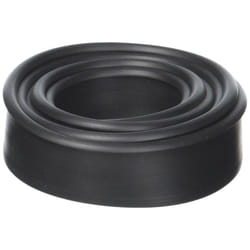CRL Black Half-Round""T"" Type Shower Door Bottom Seal and Sweep - 36 in long