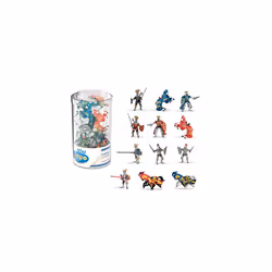 33016 Mini Knights (Tube, 12 pcs) Figurines, Multicolour