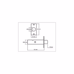 Yale P-M444-CH Door Security Bolt, Chrome Finish, Standard Security, Visi Packed, suitable for hinged and wooden doors