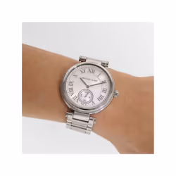Michael Kors Ladies Designer Watch Silver Stainless Steel Skylar - MK5866