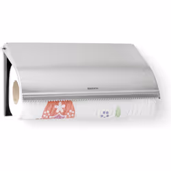 313868 Wall Mounted Kitchen Roll Holder - Matt Steel
