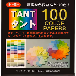Toyo Tant 100 Colors Origami 6' L 15 cm 100 Sheets