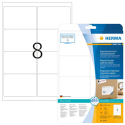 HERMA 10018 Repositionable address labels A4 99,1x67,7 mm white Movables paper matt 200 pcs.