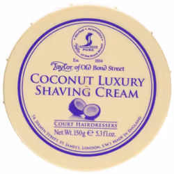 Taylor of Old Bond Street 150g paraben free Coconut Shaving Cream Bowl