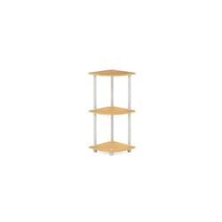 FURINNO Turn-N-Tube 3-Tier Corner Display Rack Multipurpose Shelving U