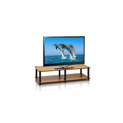 Furinno Toolless TV Stands, Light Cherry/Black, one size
