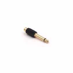 6 Pack 635mm Mono Plug Male to RCA Female Audio Adapter