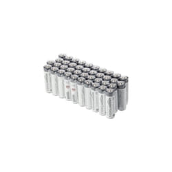AA Alkaline Batteries, Industrial Double A, 5-Year Shelf Life, 40-Pack