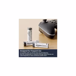 AA Alkaline Batteries, Industrial Double A, 5-Year Shelf Life, 40-Pack