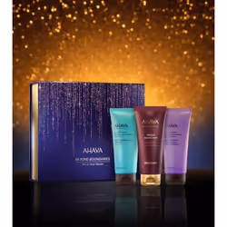 AHAVA It's In Your Hands Gift Set - Includes Mineral Hand Creams of Sea-Kissed  Vivid Burgundy & Spring Blossom  3 x 3.4 Fl.Oz & Sample Crystal Osmote