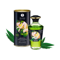 Shunga - Heat Effect Massage Oil â Organic Green Tea 100ml