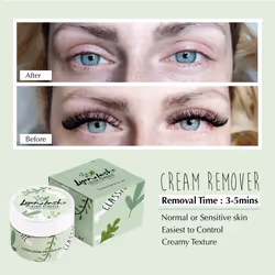 LyonLash Pro Gentle Cream Remover 15g 0.51fl. oz | Removes Eyelash Extension Glue Effectively| Low Irritation for Sensitive Skin | Essential