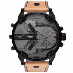 Diesel DZ7406 Mr. Daddy 2.0 Chronograph Brown Leather Men's Watch