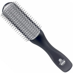Kent KFM2 Gel Styling Hair Brush for Men - 9 Row Mens Hair Brush with Ionic Anti Static Bristles Great for a Daily Mens Styling Brush - Kent Brush Det