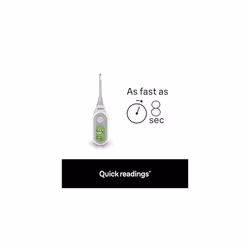Age Precision Digital thermometer | For Accurate Temperate Measurement | Stick for Multi-Site Usage, Orally, Rectally or Underarm | Suitable for
