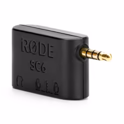 RØDE SC6, 3.5 mm, 3.5 mm, Male, Black, Tablet