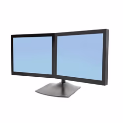 Ergotron DS Series DS100 Dual Monitor Desk Stand, Horizontal, 14 kg, 61 cm (24"), 75 x 75 mm, 100 x 100 mm, Black