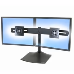 Ergotron DS Series DS100 Dual Monitor Desk Stand, Horizontal 61 cm (24") Black