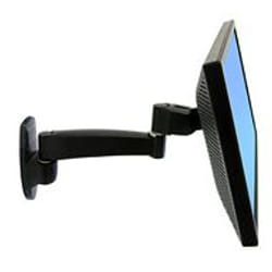 Ergotron 200 Series Wall Mount Arm, 1 Extension 61 cm (24") Black