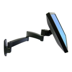 Ergotron 200 Series Wall Mount Arm, 2 Extensions 61 cm (24") Black