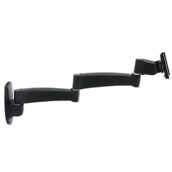 Ergotron 200 Series Wall Mount Arm, 2 Extensions 61 cm (24") Black
