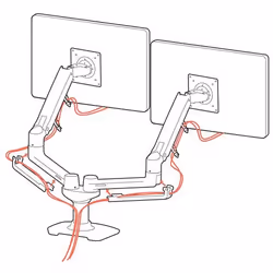 Ergotron LX Series 45-245-026 monitor mount / stand 68.6 cm (27") Desk Silver - Additional view 5