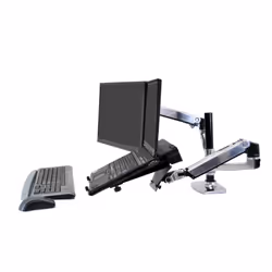 Ergotron LX Series Dual Stacking Arm 61 cm (24") Desk Silver - Additional view 4