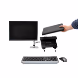 Ergotron LX Series Dual Stacking Arm 61 cm (24") Desk Silver - Additional view 5
