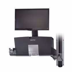 Ergotron StyleView Sit-Stand Combo Arm with Worksurface 61 cm (24") Wall - Additional view 2