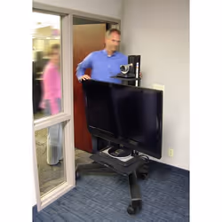Ergotron Neo-Flex Mobile MediaCenter LD Black Flat panel Multimedia cart - Additional view 4