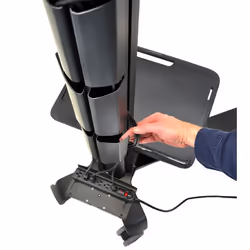Ergotron Neo-Flex Mobile MediaCenter UHD Black Flat panel Multimedia cart - Additional view 5