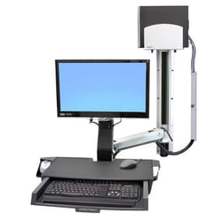 Ergotron StyleView Sit-Stand Combo System with Worksurface 61 cm (24") Wall