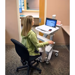 Ergotron StyleView EMR Laptop Cart White Multimedia cart - Additional view 4